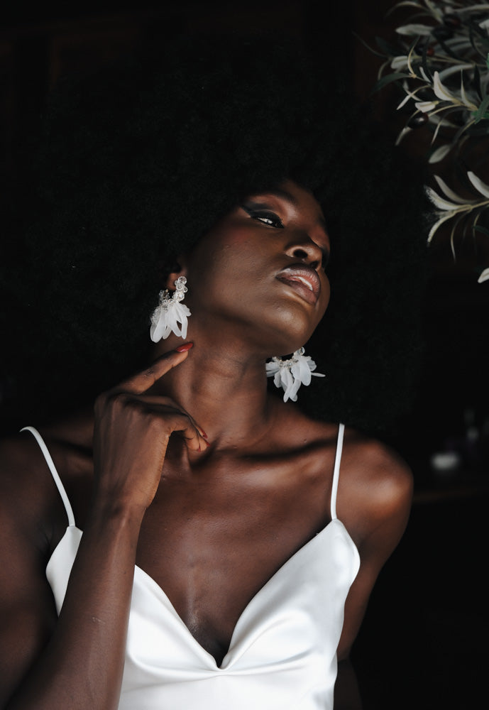 Glowin – White Satin Mini
