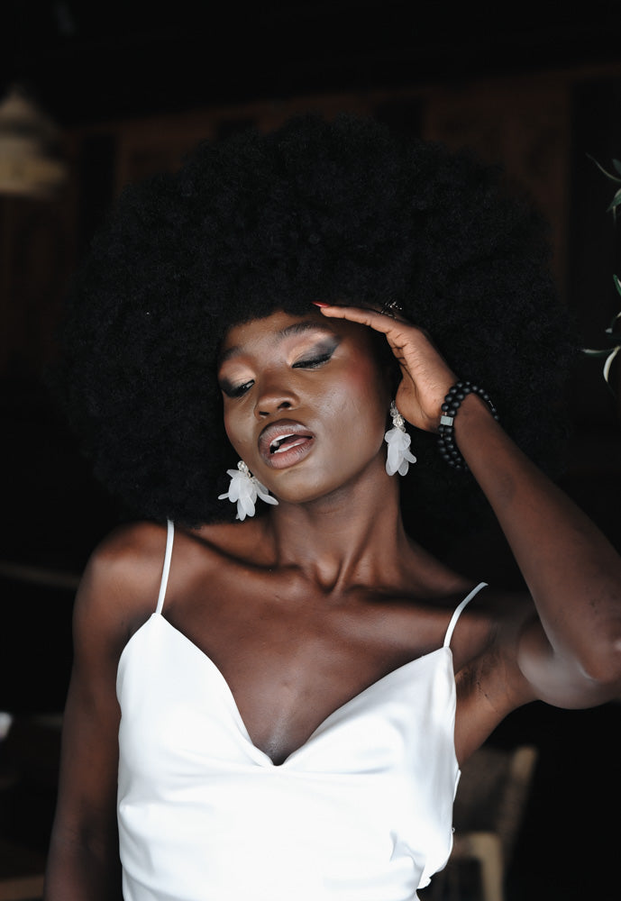 Glowin – White Satin Mini