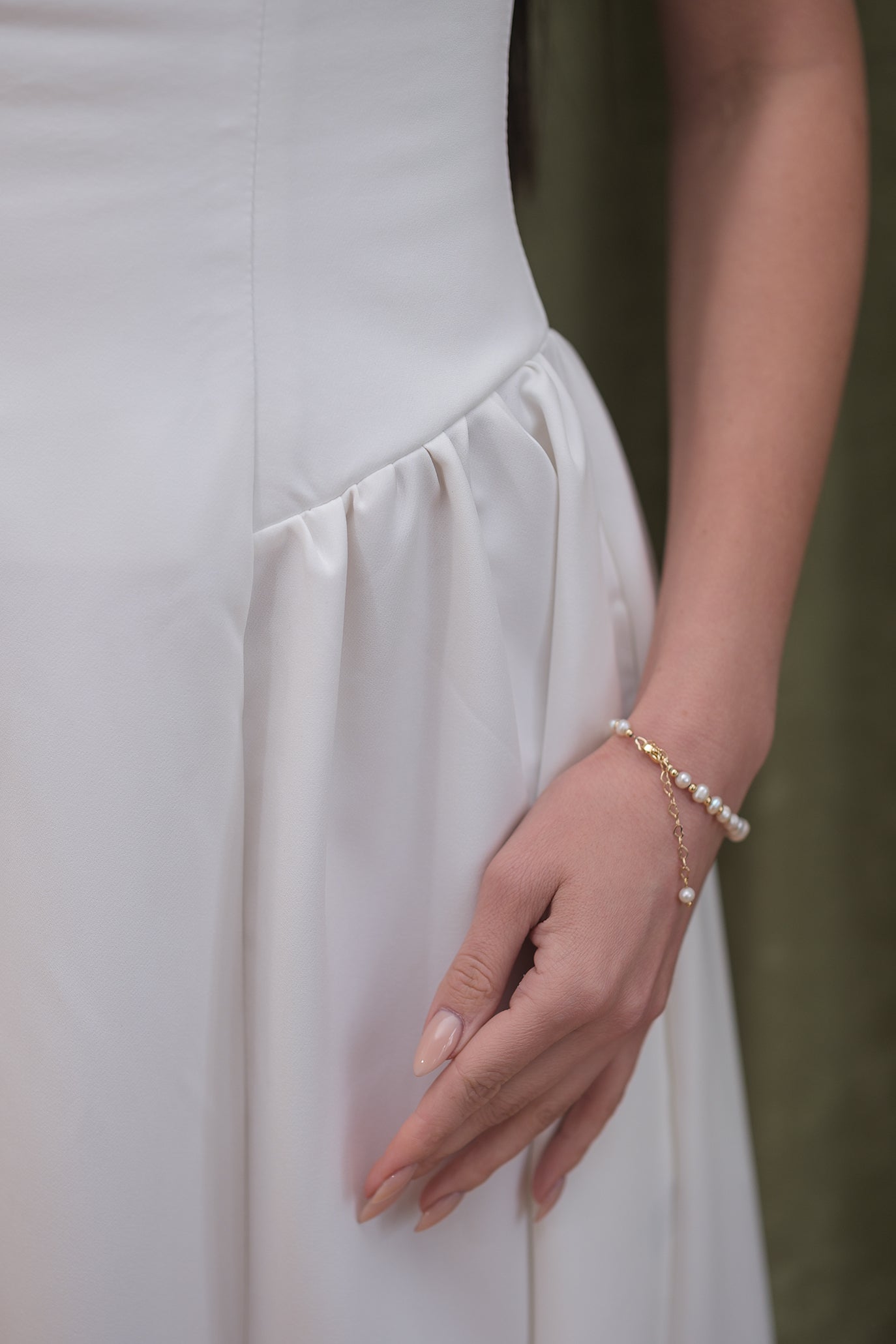 White Corset Dress - Alexina