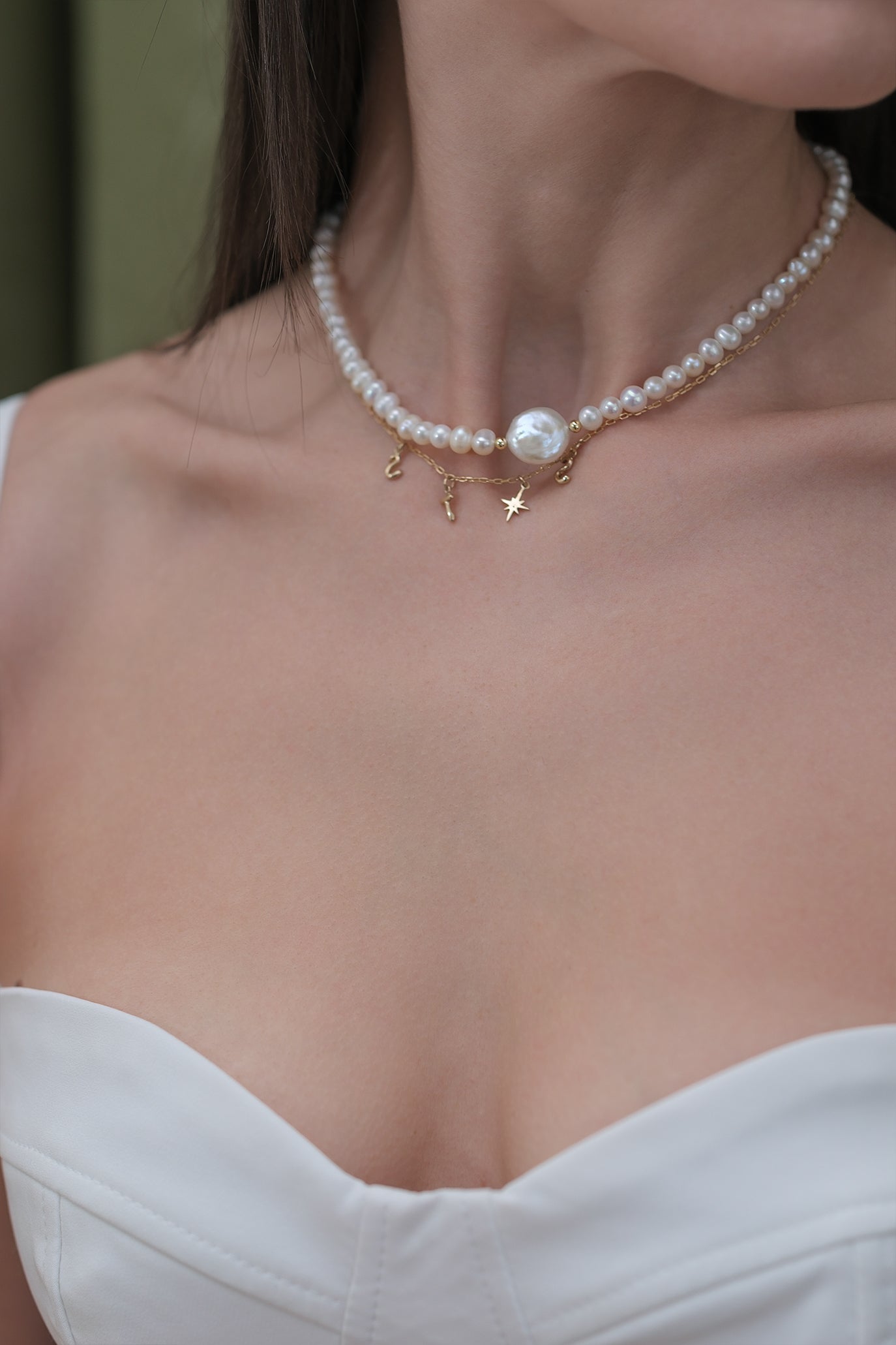 White Corset Dress - Alexina