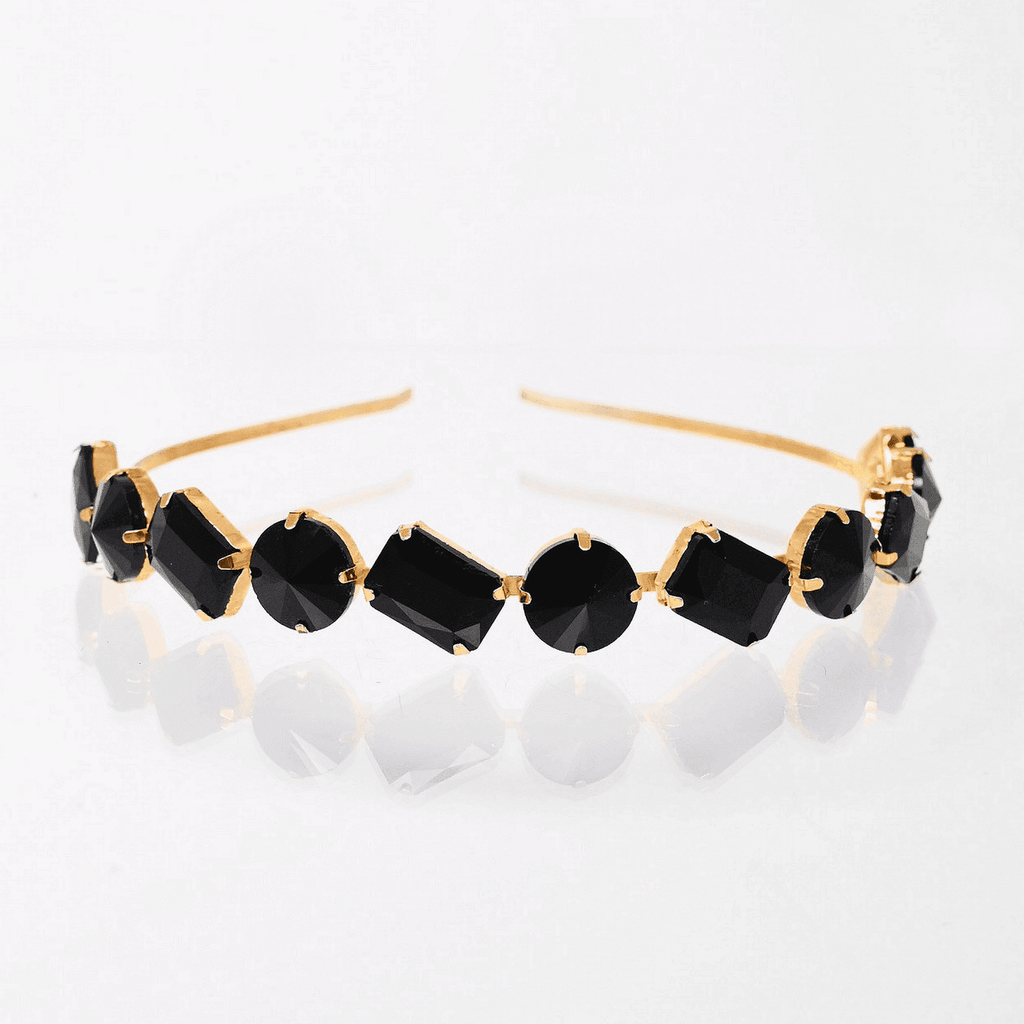 Complimentary Headband: Black Stones