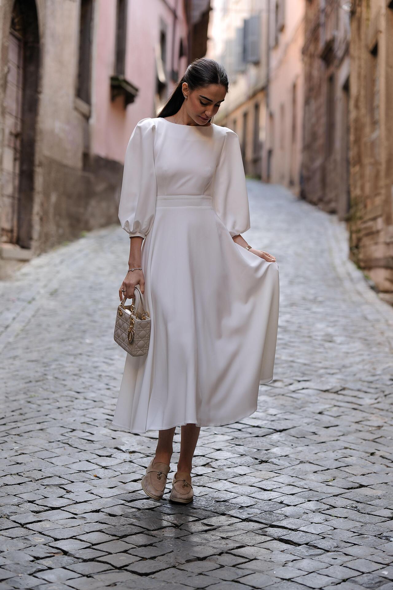 White Melody – Soft Comfort Dress